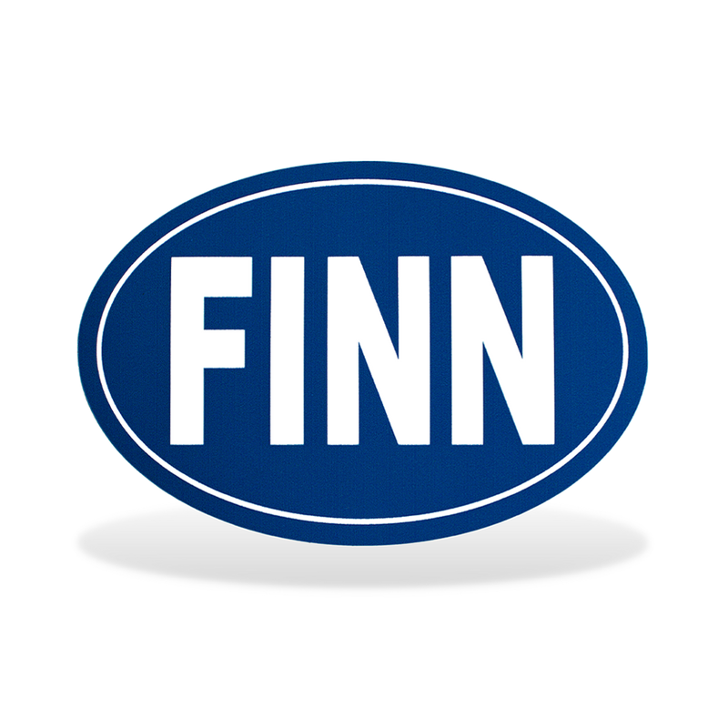 Oval FINN Bumper Sticker