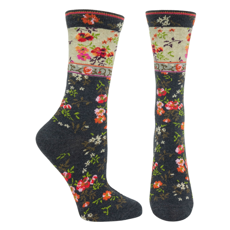 Ozone Mona Linen Socks, Charcoal