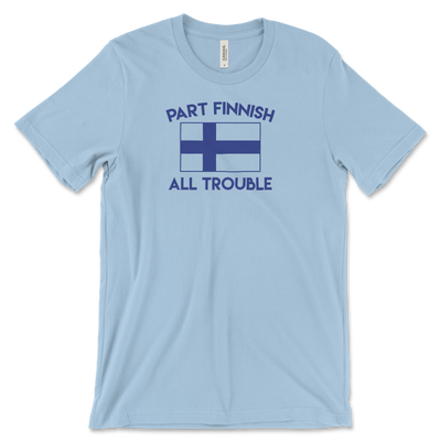 Part Finnish All Trouble T-Shirt, Light Blue