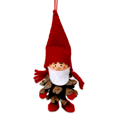 Pinecone Boy Tonttu Ornament