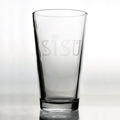 SISU Etched Pint Glass
