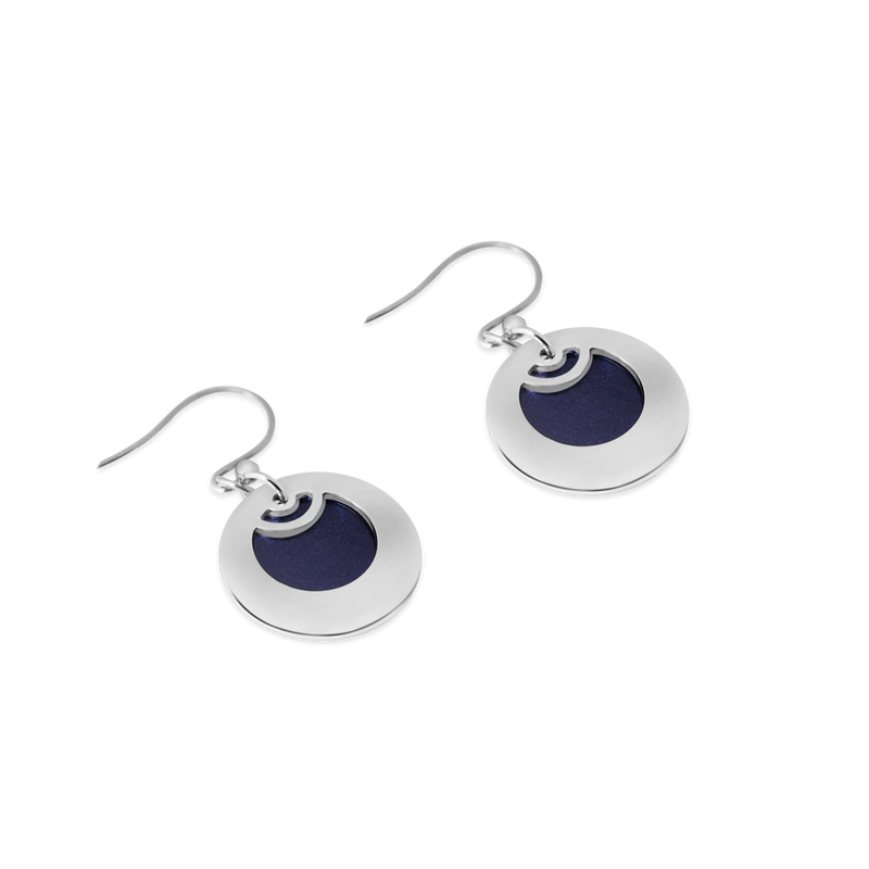 Pohjolan Helmi - Blueberry Earrings, Midnight Blue