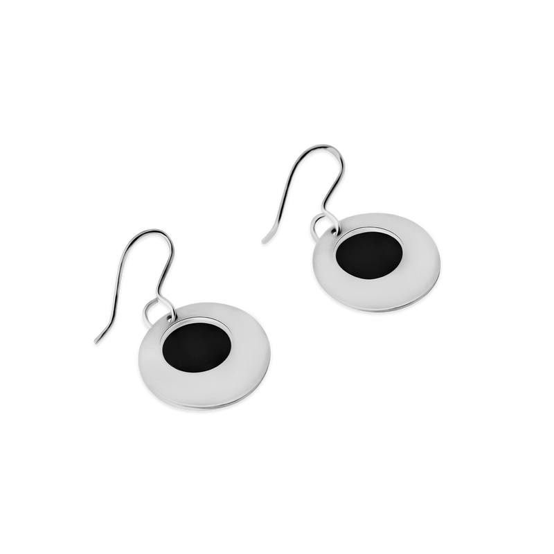 Pohjolan Helmi - Crescendo Earrings, Onyx Black