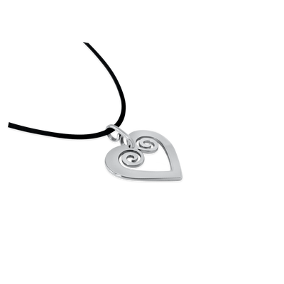 Pohjolan Helmi - Curved Heart Necklace