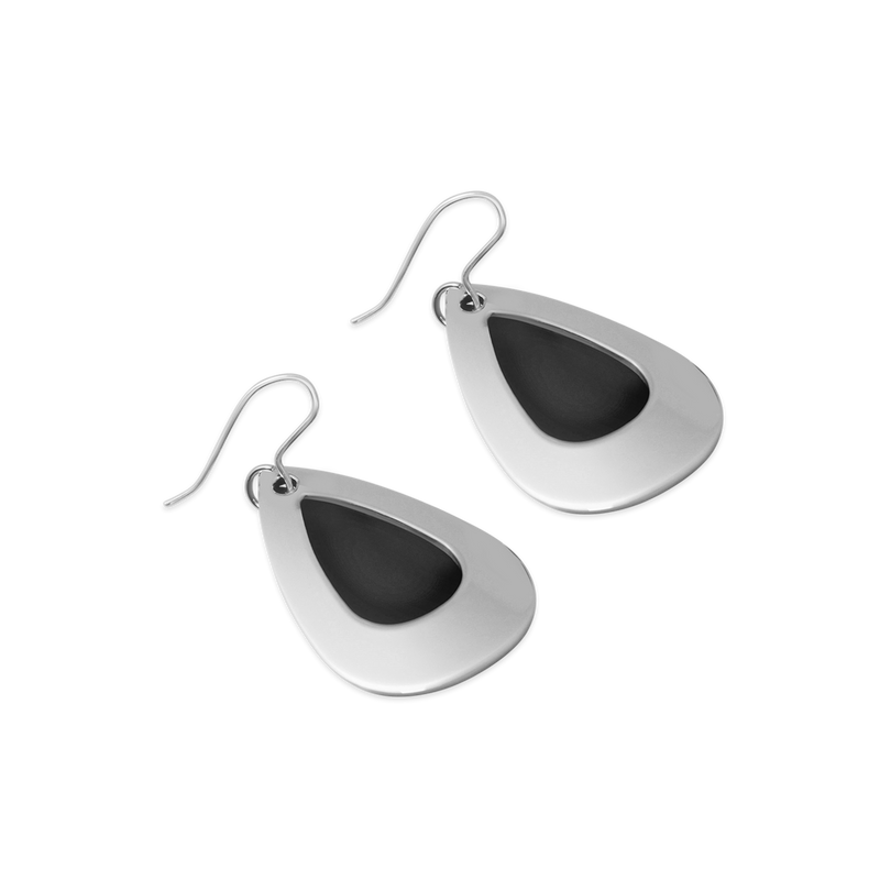 Pohjolan Helmi - Droppen Earrings, Onyx Black