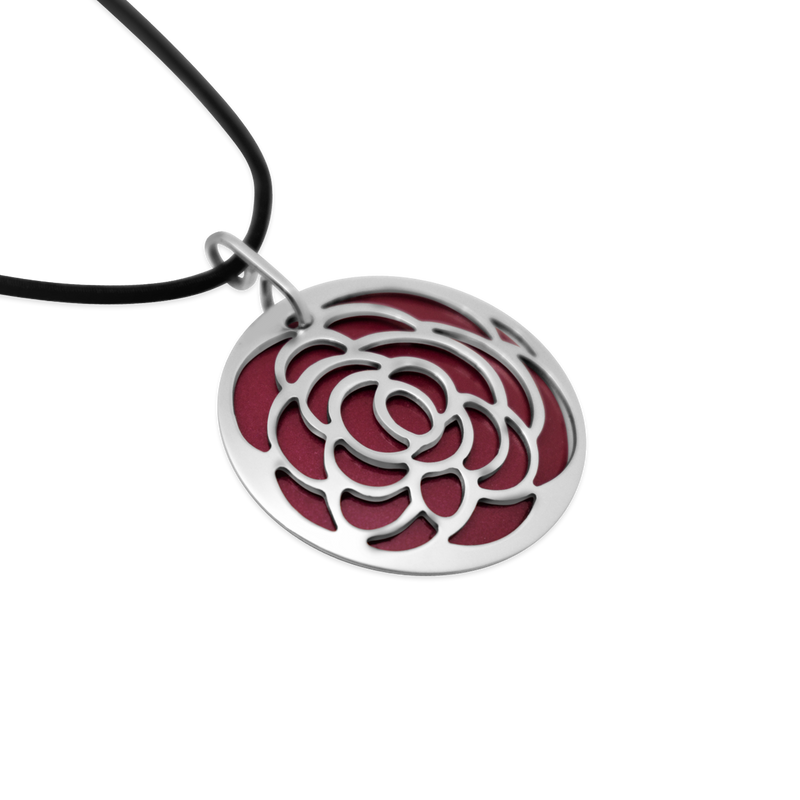 Pohjolan Helmi - Rose Necklace, Diamant Fuschia