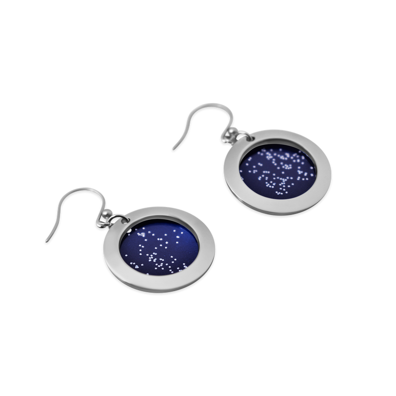 Pohjolan Helmi - Stars in the North Earrings, Midnight Blue