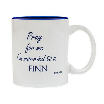 Finnish Coffee Mug - Pray for me I'm married to a Finn