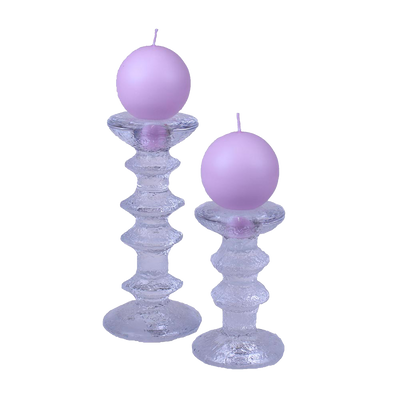 Finnish Footed Ball Candle Lilac in Festivo