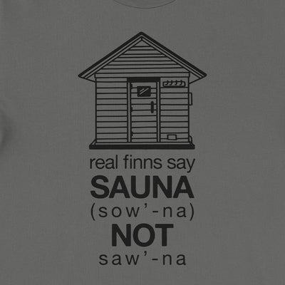 Real Finns Say Sauna T-Shirt design