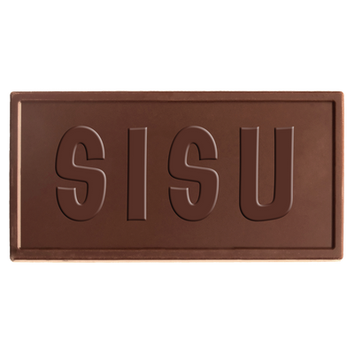 unwrapped Sisu Snacks Milk Chocolate with caramel bar