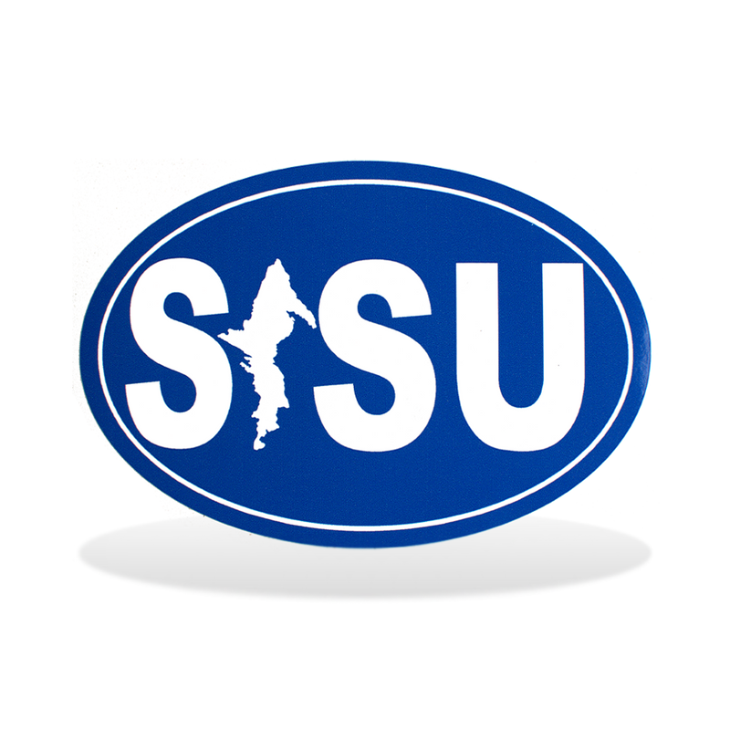 Oval SISU UP Bumper Sticker