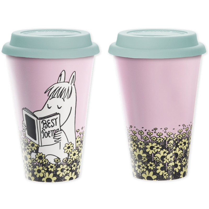 Front and back of Snorkmaiden Take Away Mug