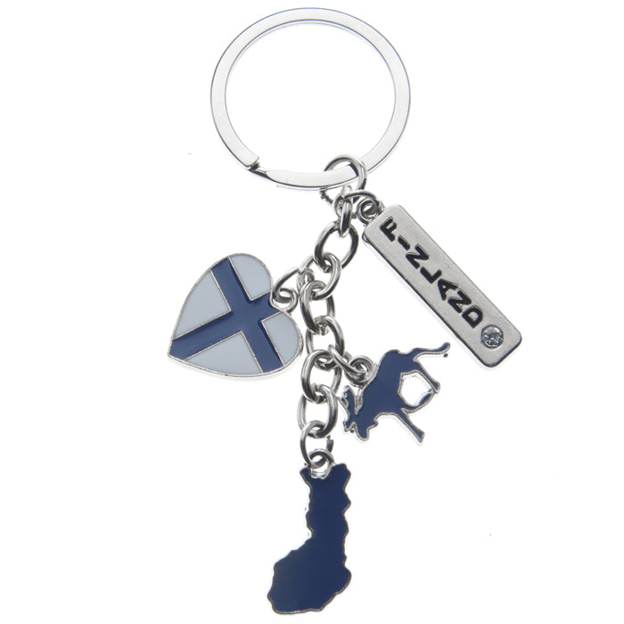 Finland Symbols Keychain