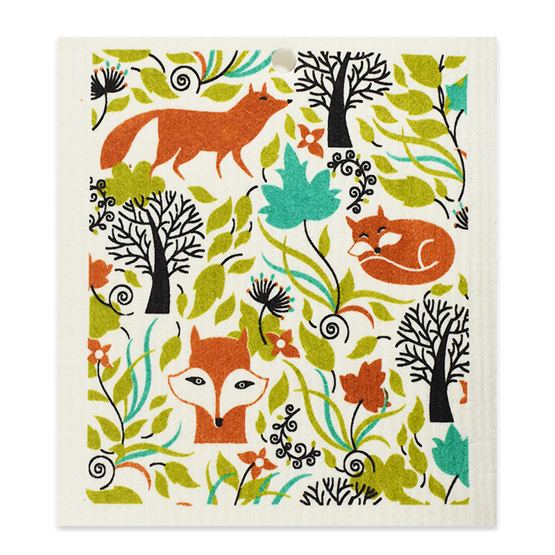 Swedish Dishcloth - Autumn Fox