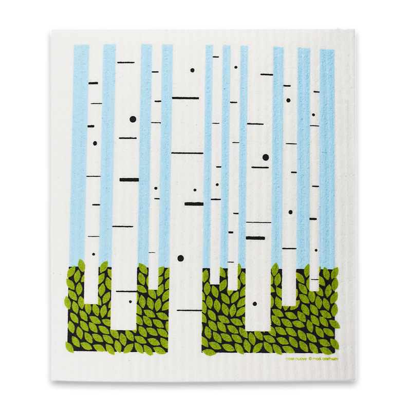 Swedish Dishcloth - Birch Trees