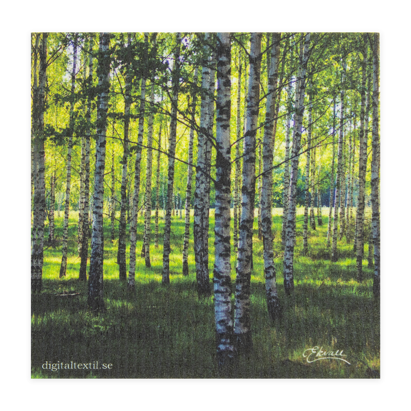 Swedish Dishcloth - Birch Tree Forest