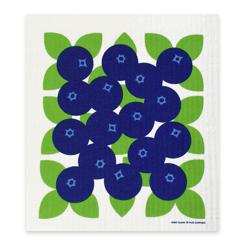 Swedish Dishcloth - Bountiful Blueberry