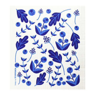 Swedish Dishcloth - Blueberry Leaves