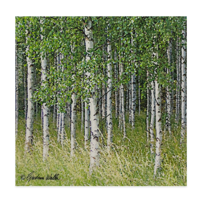 Swedish Dishcloth - Birch Trees