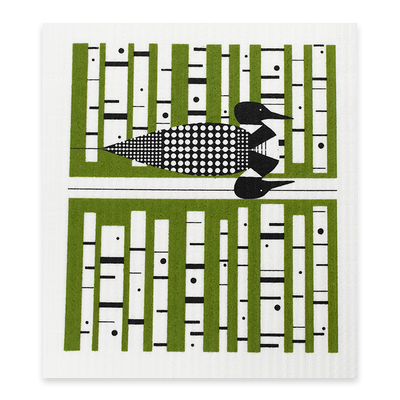 Swedish Dishcloth - Green Loon