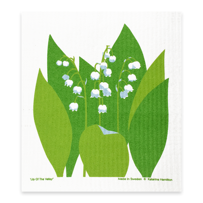Swedish Dishcloth - Lily of the Valley