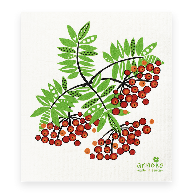 Swedish Dishcloth - Lingonberries