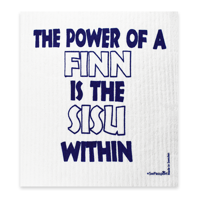Swedish Dishcloth - The Power of a Finn is the SISU Within