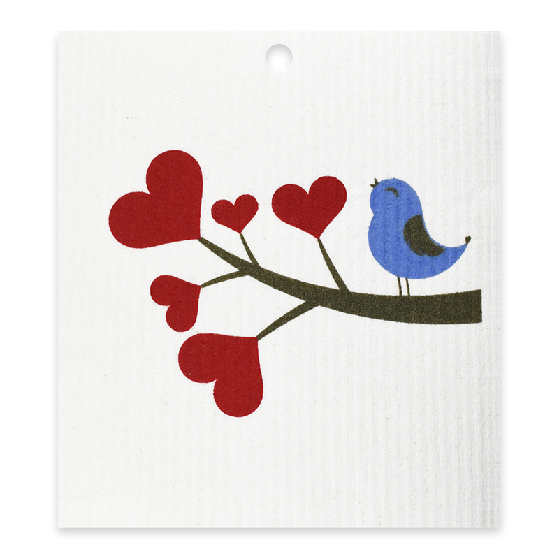 Swedish Dishcloth - Love Bird
