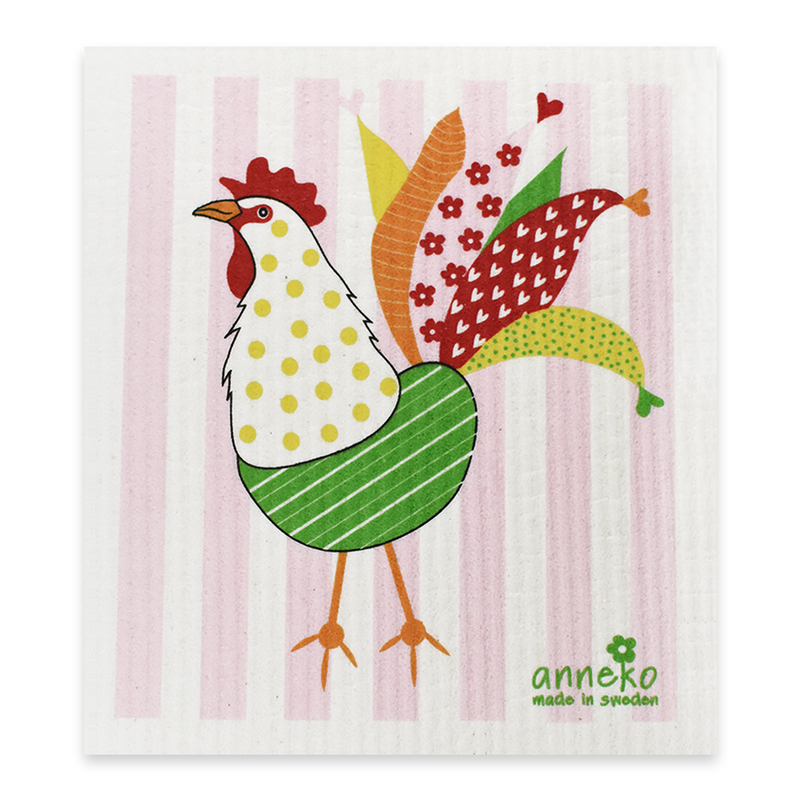 Swedish Dishcloth - Farmhouse Rooster