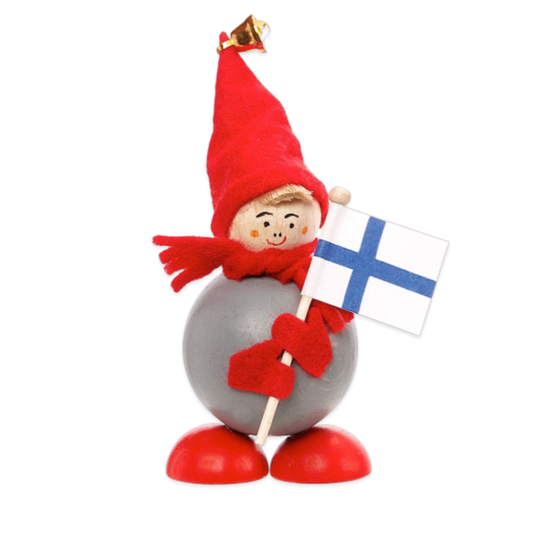 Nikke with Finnish Flag Tonttu