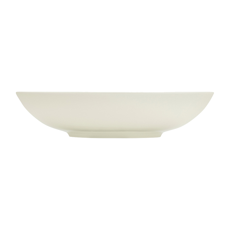 side profile of iittala Taika White Small Coupe Bowl