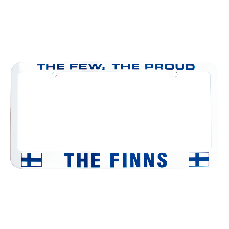 The Few, The Proud, The Finns License Plate Frame