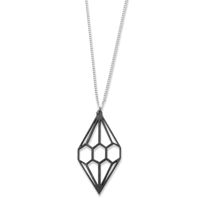 Valona Diamond Birch Necklace, Black