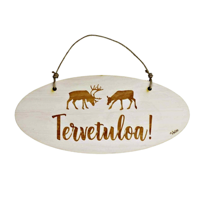 Veico Tervetuloa Sign - Reindeer