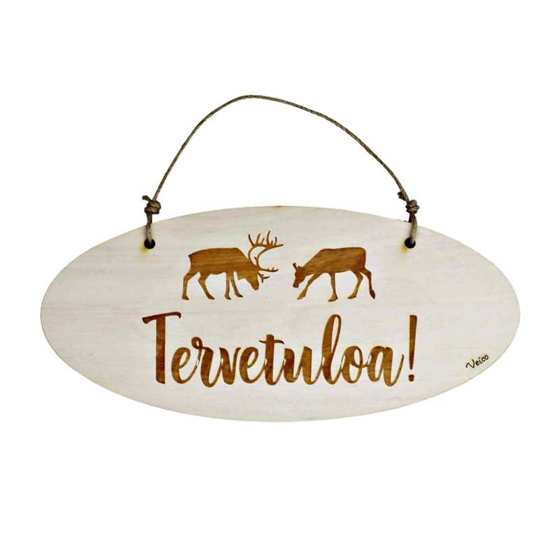 Veico Tervetuloa Sign - Reindeer