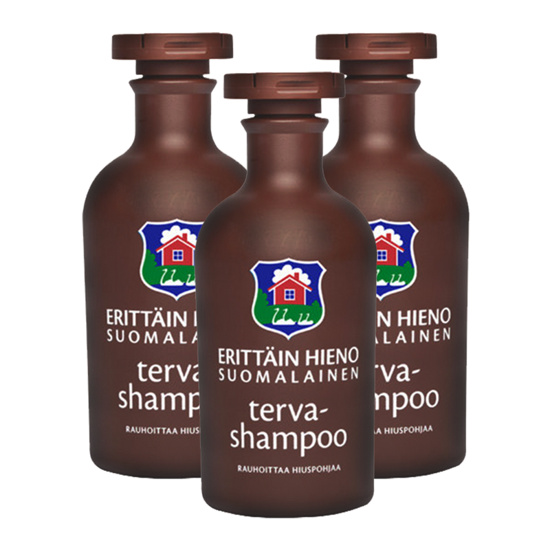 Very Fine Finnish - Tar Shampoo, 3 Pack