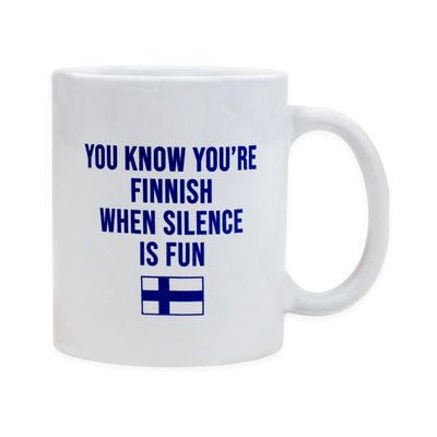 You Know You're Finnish When Silence Is Fun Coffee Cup